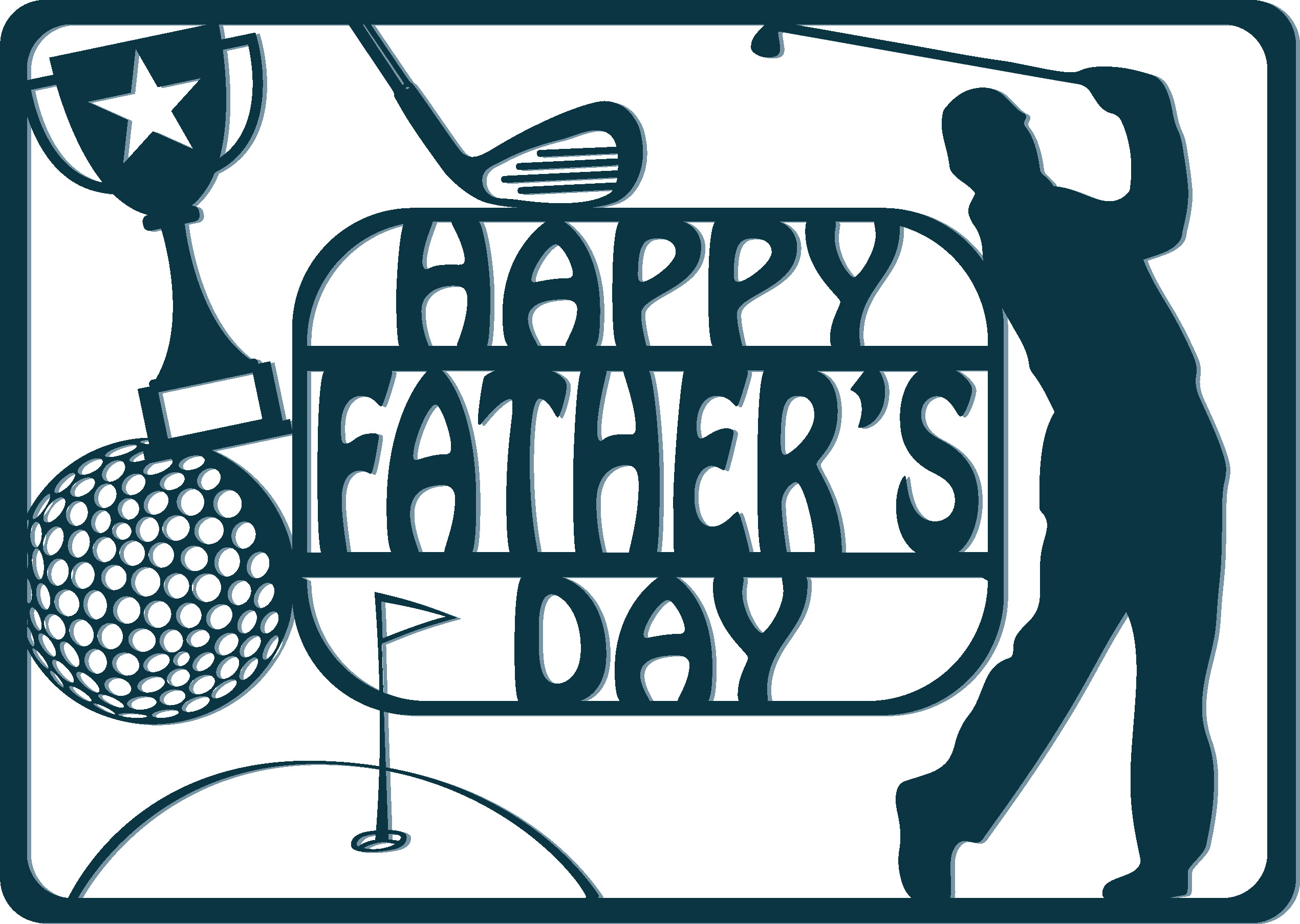 Free Father's Day SVG Cutting Overlays for making your own Cards!